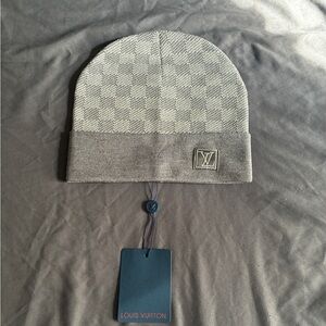 Louis Vuitton Checkered Gray Hat